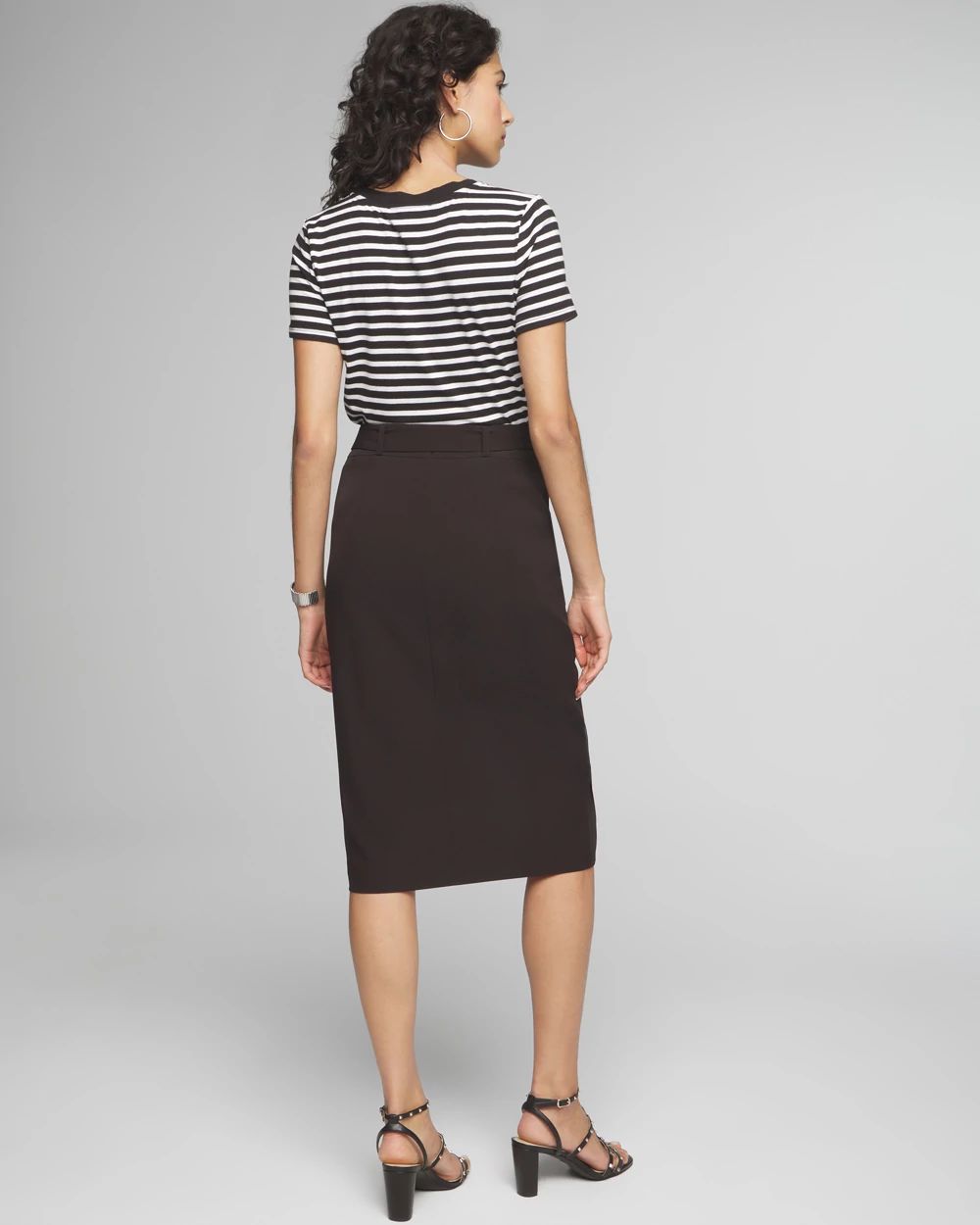 Petite Cargo Pocket Midi Skirt | White House Black Market
